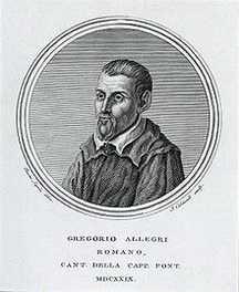 Грегоріо Алегрі біографія, фото, розповіді - італійський композитор і священик, представник римської школи композиторів